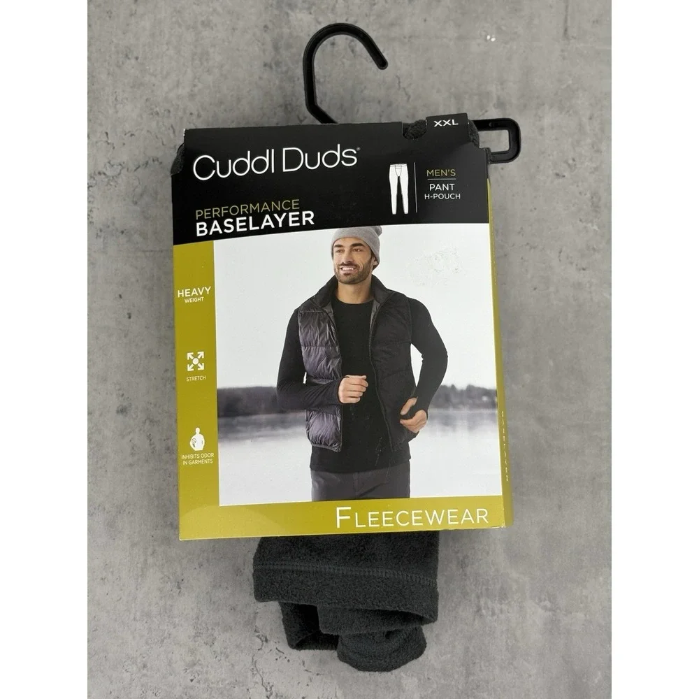 Cuddl Duds  Fleece Wear Performance Base layer  Pants Men's 2XL  Charcoal New